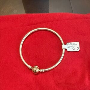 Pandora Gold-Tone Bracelet with Charm